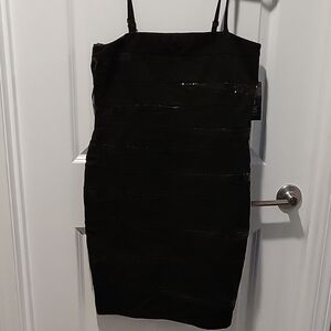 INC International Concepts Elegant Black Mini Dress